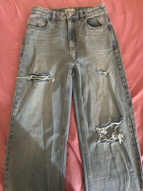 PacSun Women's Light Blue Distressed Boyfriend Jeans